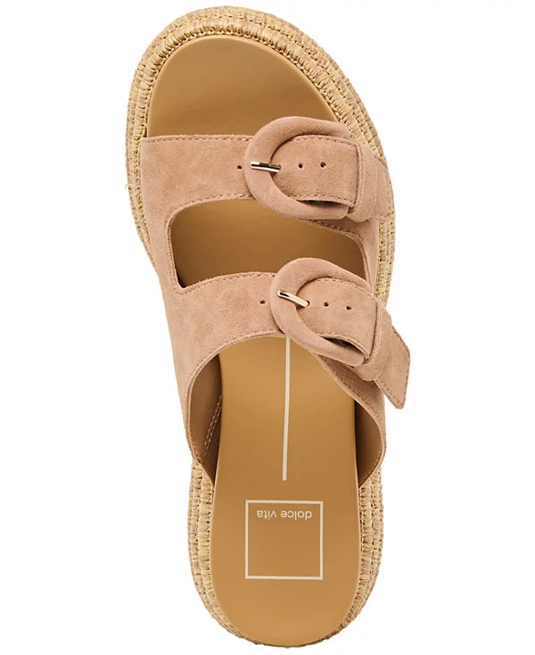 Dolce Vita "Witny" Woven Raffia Sandal-Toffee