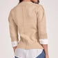 Elan "Monahans" Layered Sweater -Natural