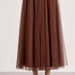 Elan Tulle Skirt-Chocolate