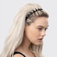 Kitsch Zig Zag Headband-Black & Tortoise