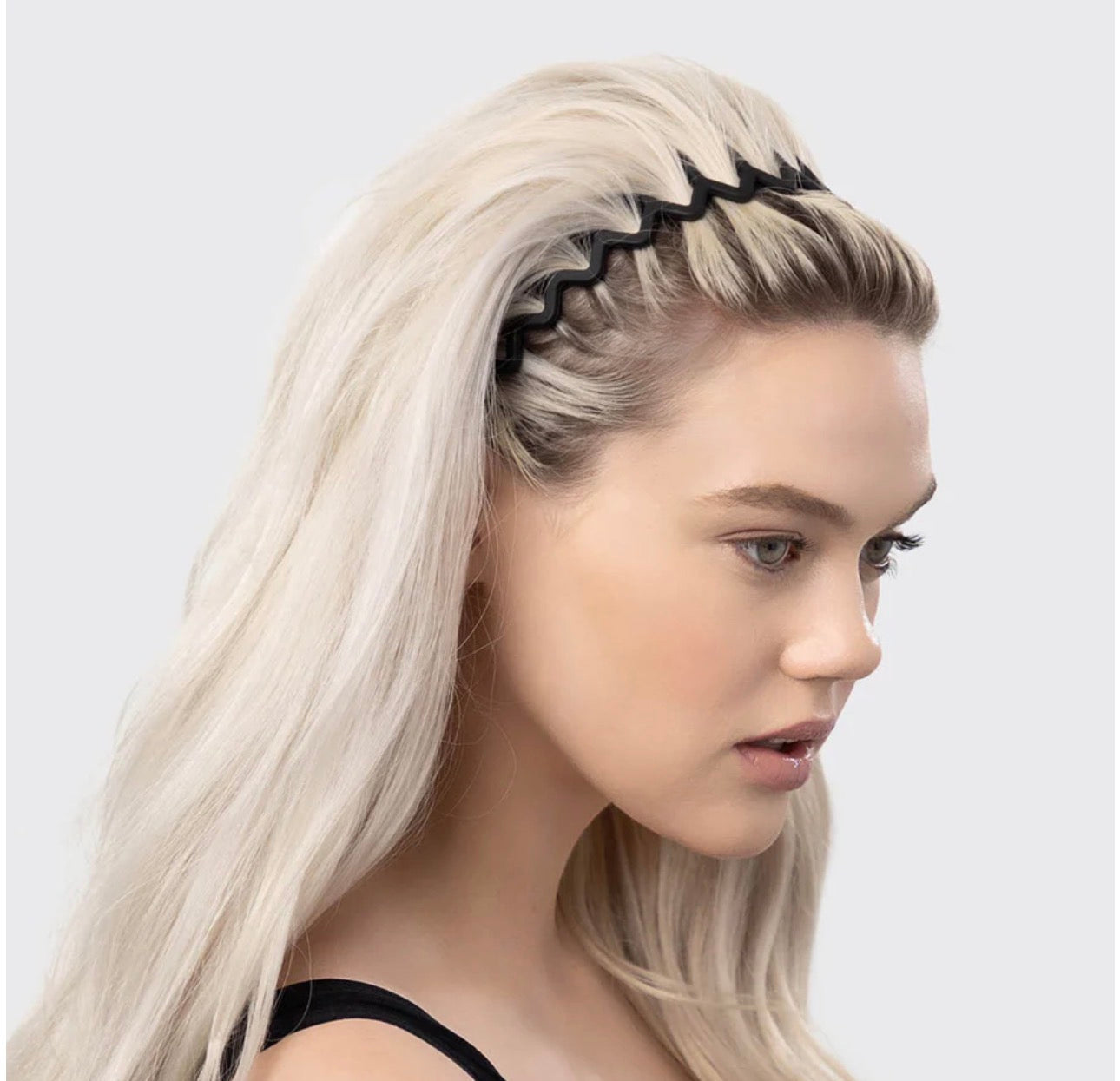 Kitsch Zig Zag Headband-Black & Tortoise