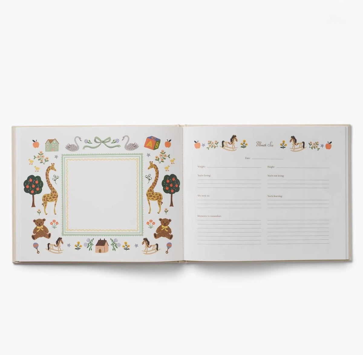 Rifle Paper Co. "Sweet Little One" Embroidered Baby Book
