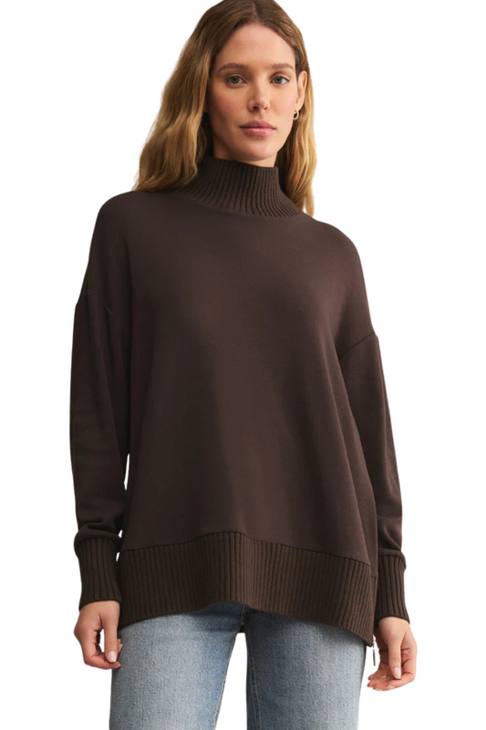 Z Supply Sweatshirt - Chocolate Cherry