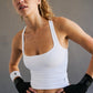 Free People Movement "Good Karma" Long Tank-White