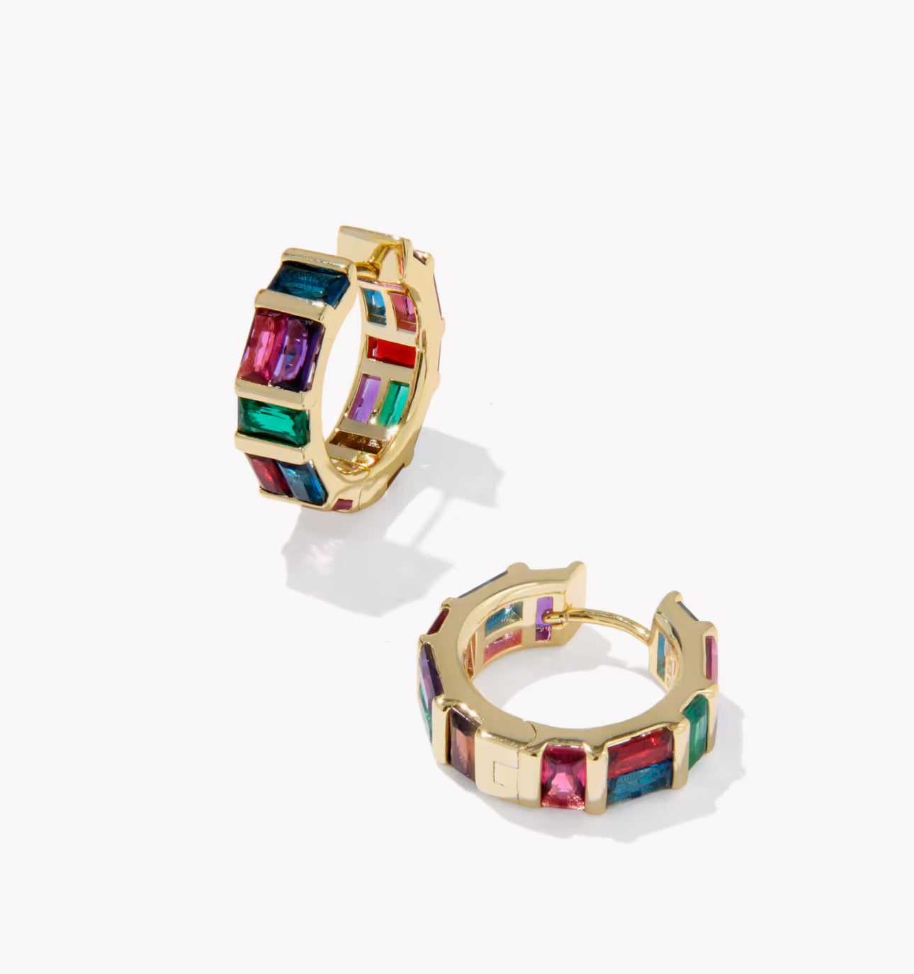 Kendra Scott Jamie Huggie Earring- Gold Multi Mix