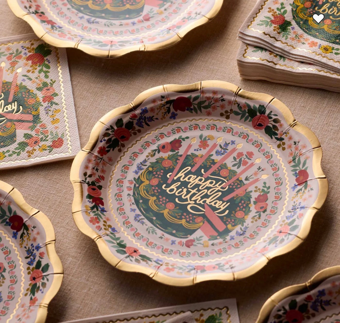 Rifle Paper Co. "Floral Cake" Small Plates