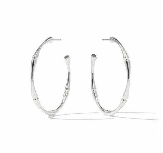Julie Vos “Bamboo” Hoop Earring - Silver
