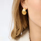 Julie Vos “Cobblestone” Statement Hoop Earring - Gold