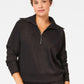 Spanx AirEssentials Half Zip-Very Black Gunmetal