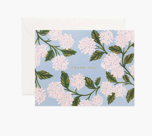 Rifle Paper Co. Boxed “Hydrangea” Thank You Card Set