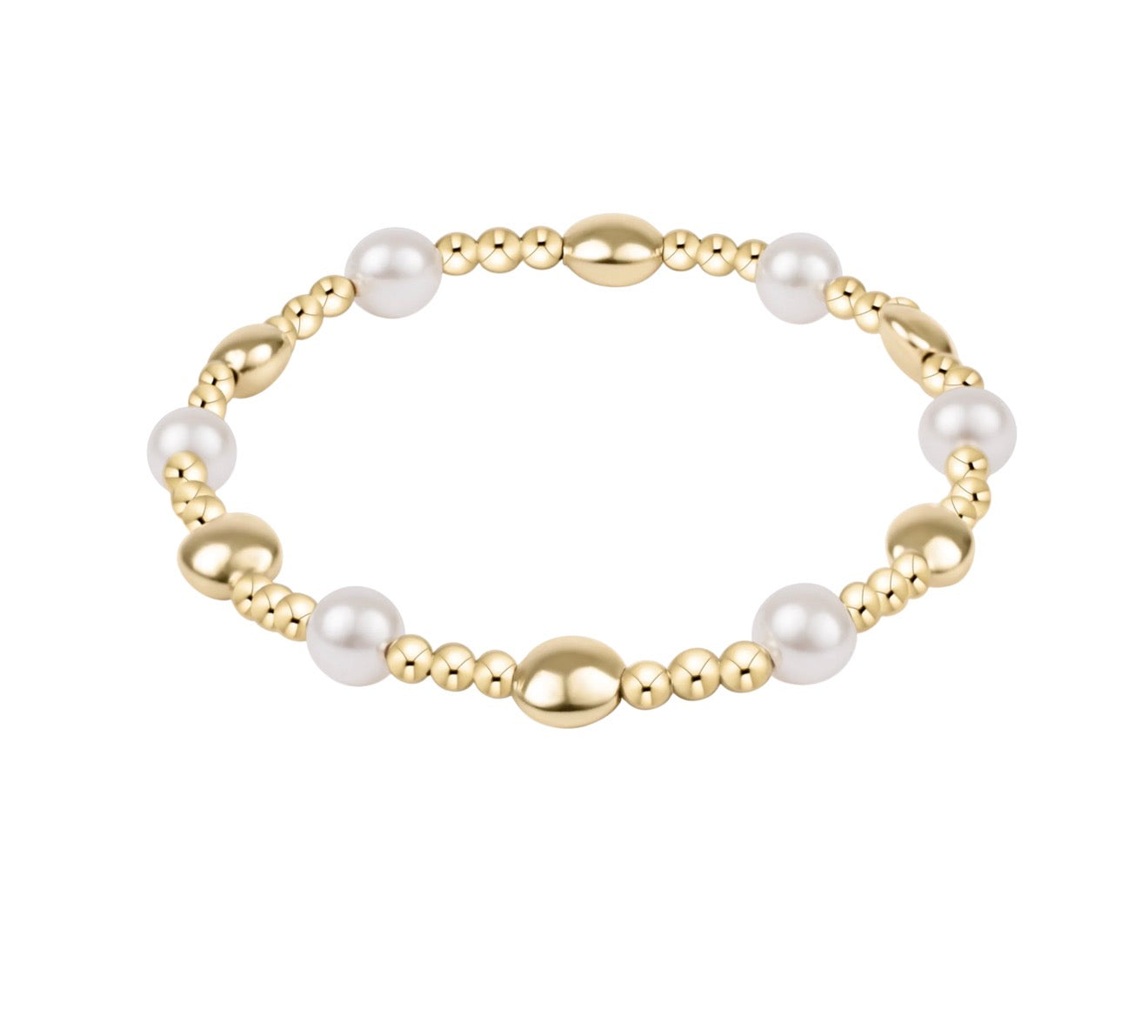 Enewton "Honesty Sincerity" Pearl 6mm Bracelet-Gold