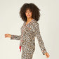 PJ Salvage "Holiday Dreams" Leopard Print L/S Top