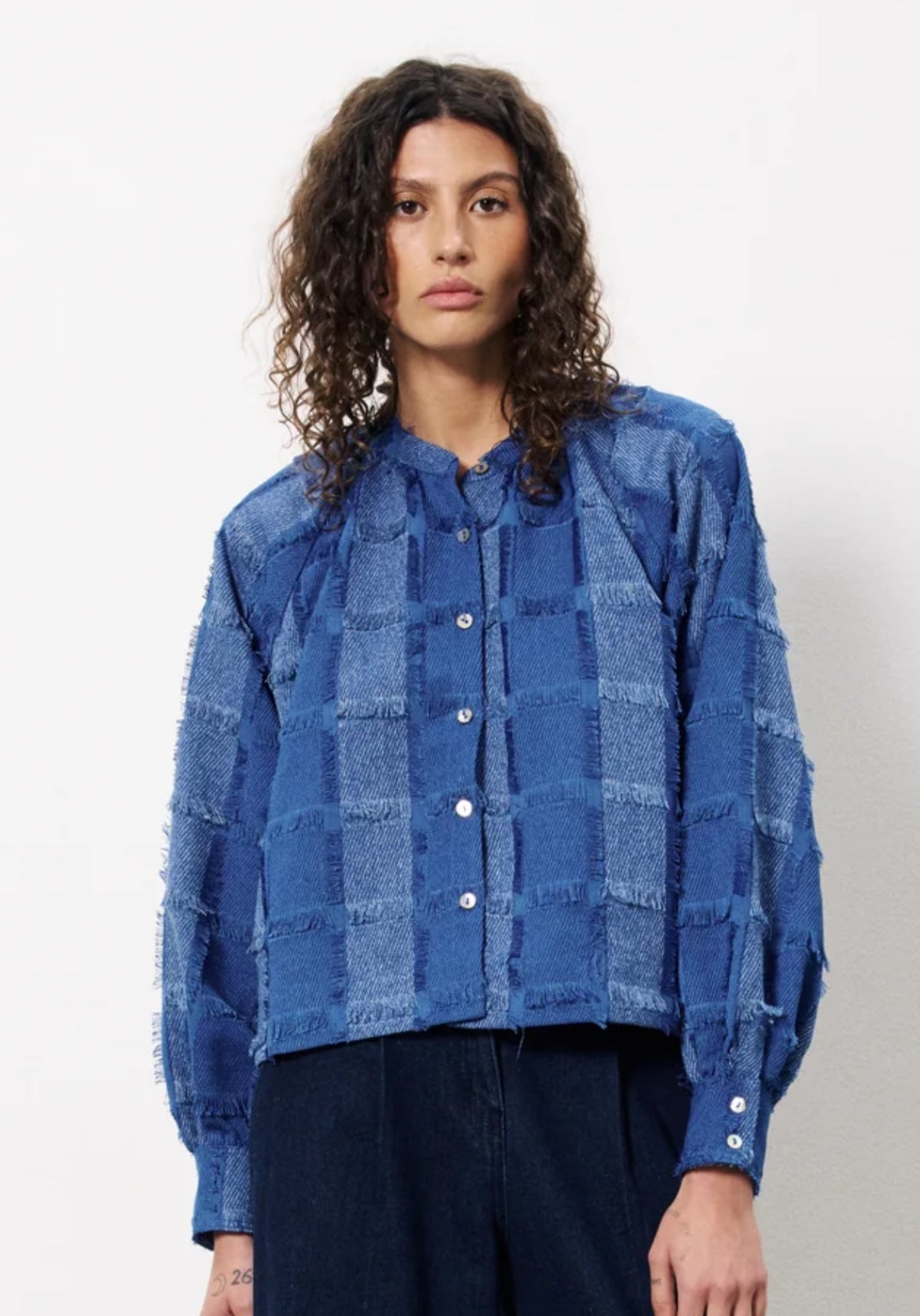 FRNCH "Elianne" Blouse-Bleu Electrique