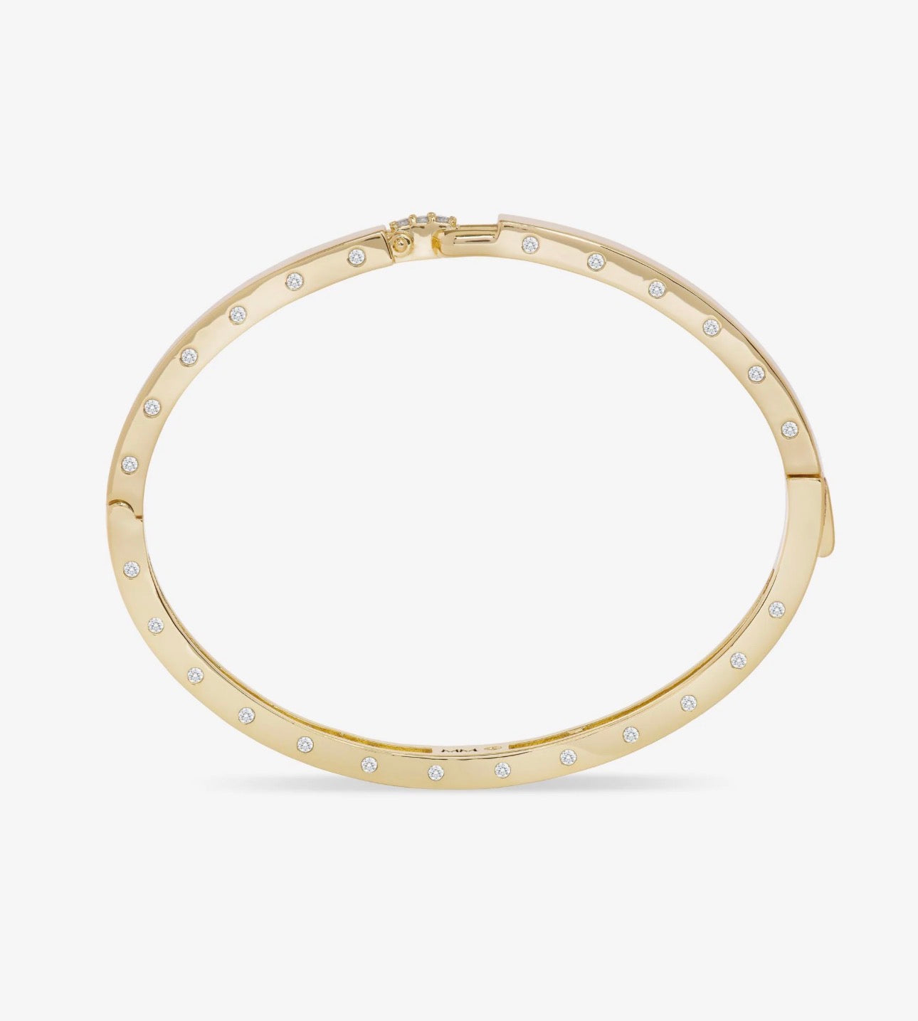 Melinda Maria “Ashley” Lock Cuff-Gold/White