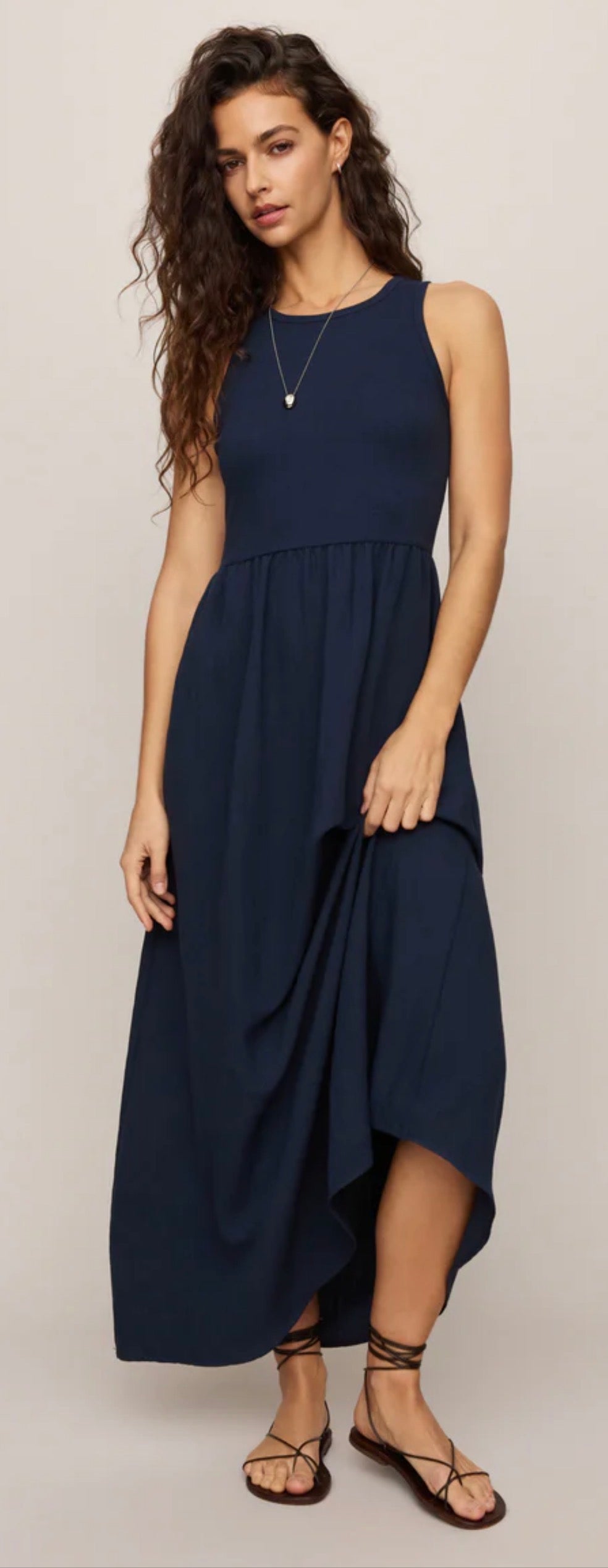 Z Supply Charlotte Midi Dress- Eclipse