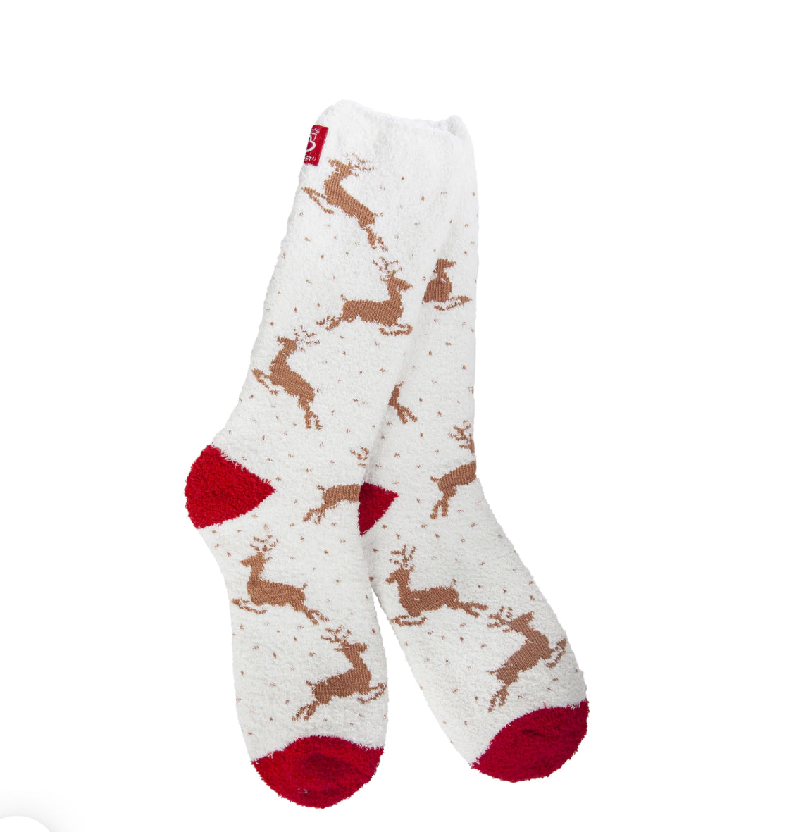 Crescent Sock Co. "Reindeer" -White