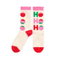 Shiraleah "Ho Ho Ho Ornament" Socks-Ivory