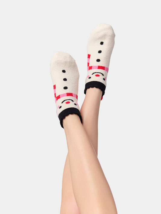 Shiraleah "Snowman" Socks-Ivory