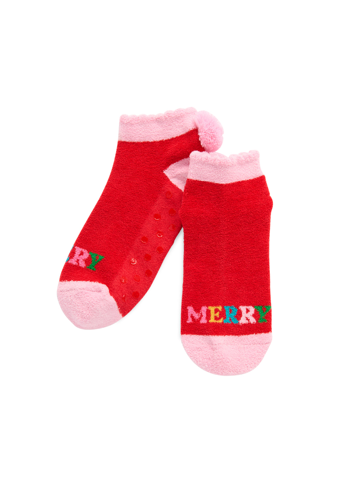 Shiraleah "Very Merry" Socks-Red
