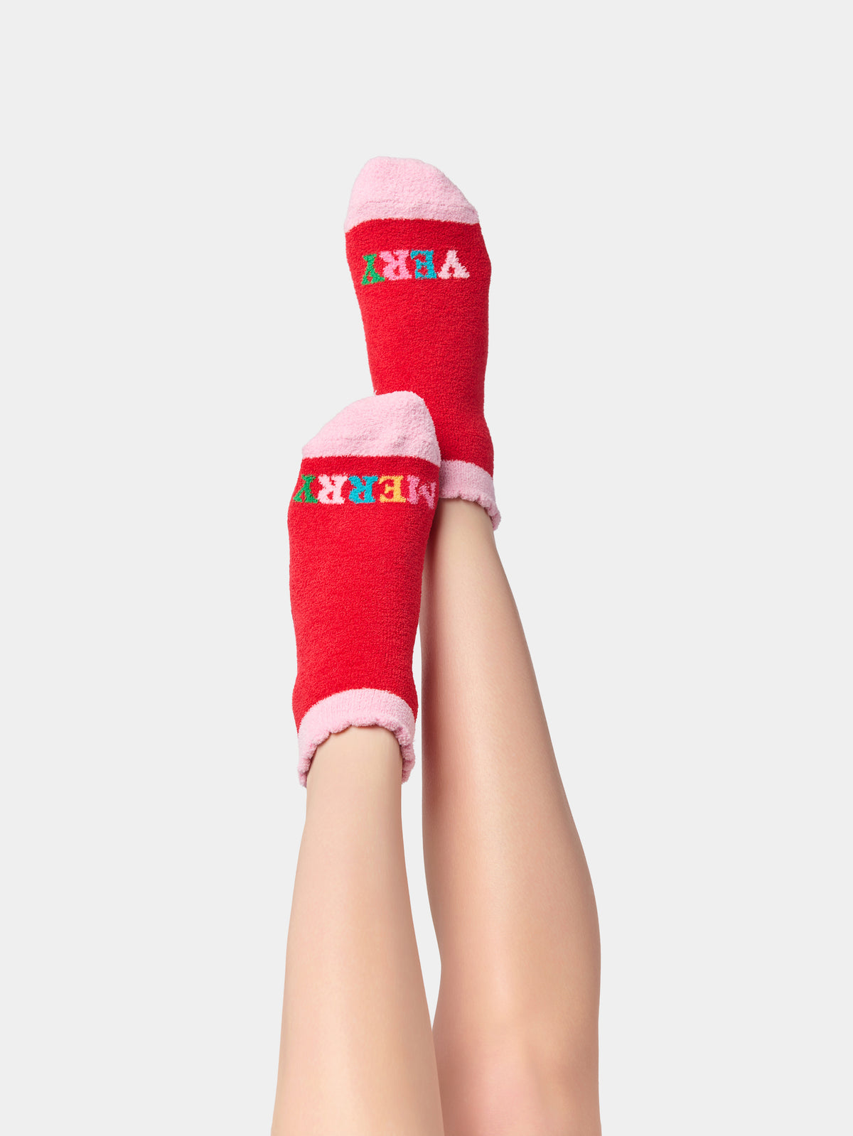 Shiraleah "Very Merry" Socks-Red