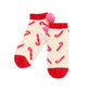 Shiraleah "Candy Cane" Socks-Ivory