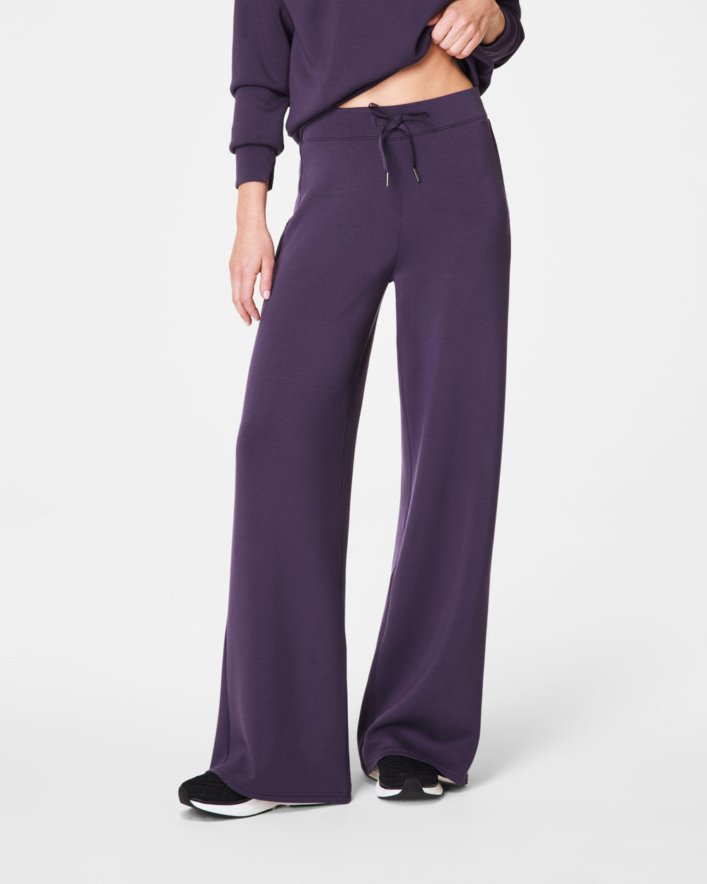 Spanx Air Essentials Wide Leg Pant-Aubergine