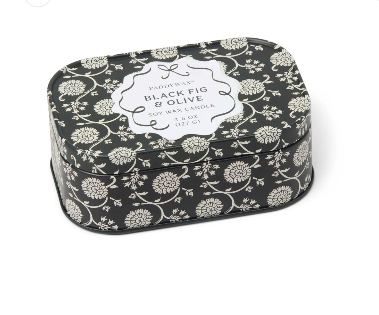 Paddywax Cherie Printed Tin - Black Fig & Olive