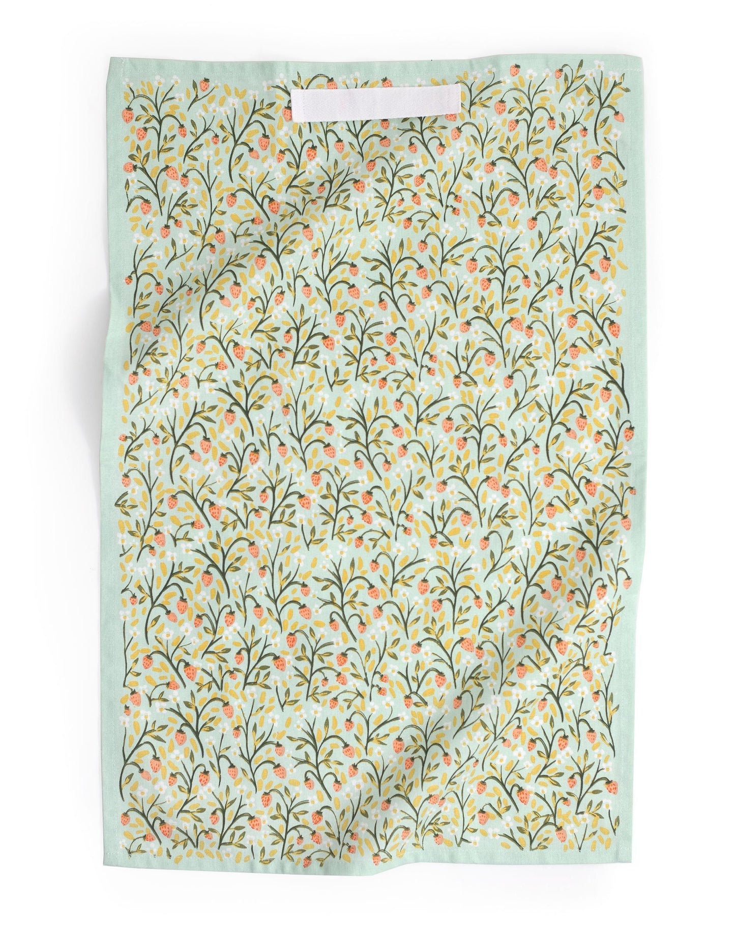 1 Canoe 2 "Strawberry Meadow" Floral Tea Towel