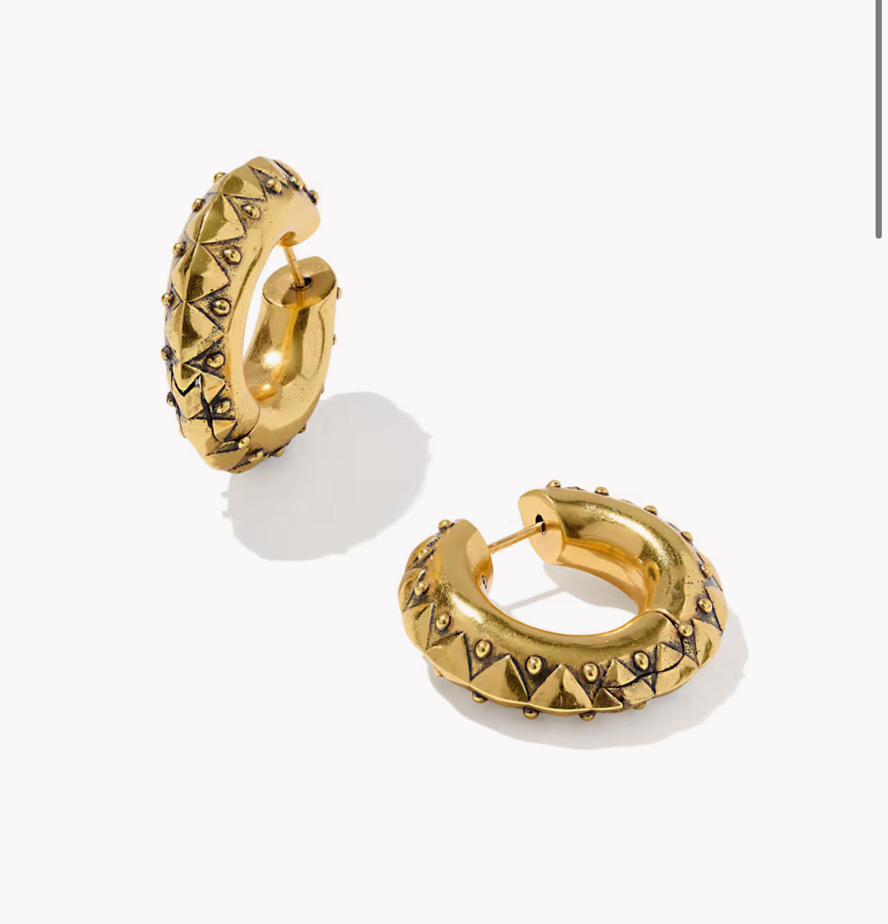 Kendra Scott Catherine Hoop Earring-Vintage Gold