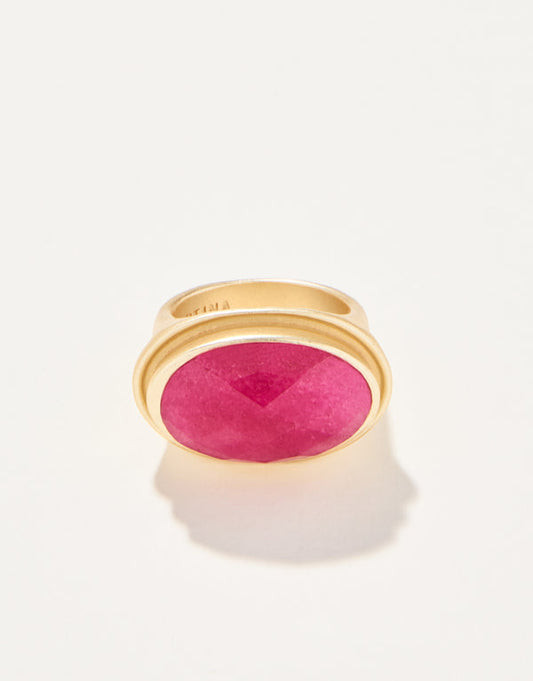 Spartina 449 Oval Stone Ring-Pink