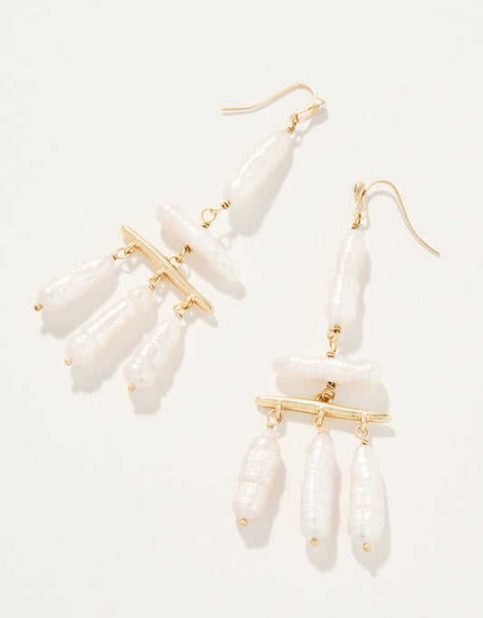 Spartina 449 Great Hall Pearl Earrings-Pearl