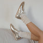 Dolce Vita "Delany" Sneakers -Light Gold Crinkle