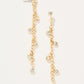 Spartina 449 Swinging Chain Earrings-Crystal