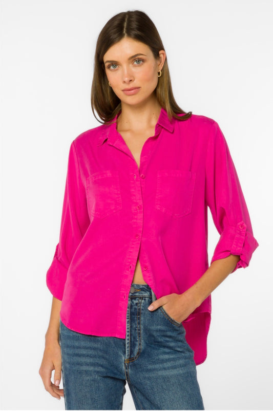 Velvet Heart “Sirena” Top - Fuchsia
