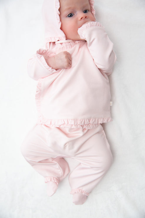 Bei Bei 3pc. Bamboo Set w/Ruffle-Petal Pink