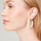 Spartina 449 Daisy Straw Hoop Earrings-Natural