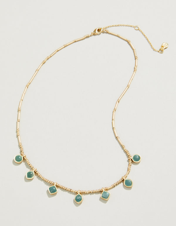Spartina 449 Maera Bitty Bead Necklace-15" Amazonite