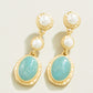 Spartina 449 Summer Earrings-Pearl/Amazonite