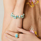 Spartina 449 Stretch Bracelet 8mm-Amazonite/Pearl