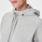 Spanx AirEssentials Full Zip Hoodie- Light Heather Grey