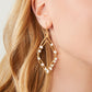 Spartina 449 Deco Drama Beaded Earrings-Pearl