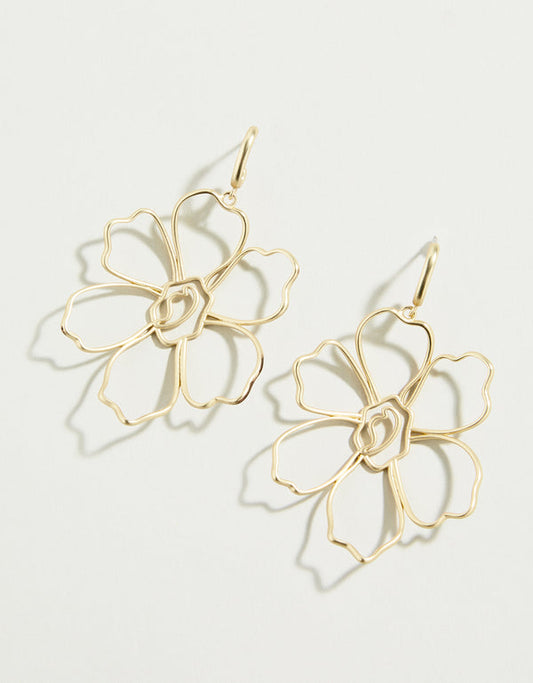 Spartina 449 Granny Flower Earrings-Gold