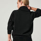 Spanx AirEssentials Half Zip-Very Black