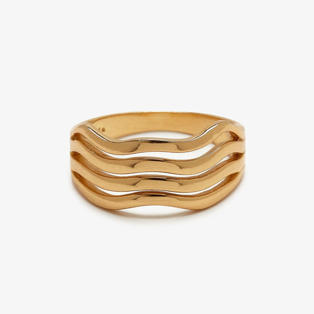 Puravida "Wavy" Ring- Gold