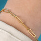 LeMel Paperclip ‘L’ Bracelet- Gold