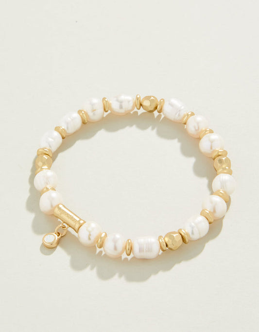Spartina 449 Pearl Stretch Bracelet 8mm-Pearl