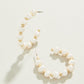 Spartina 449 Annabelle Beaded Hoop Earrings-Pearl