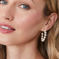 Spartina 449 Annabelle Beaded Hoop Earrings-Pearl