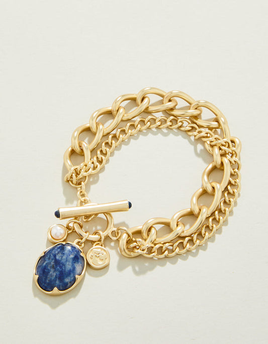 Spartina 449 Coralie Toggle Bracelet-Blue