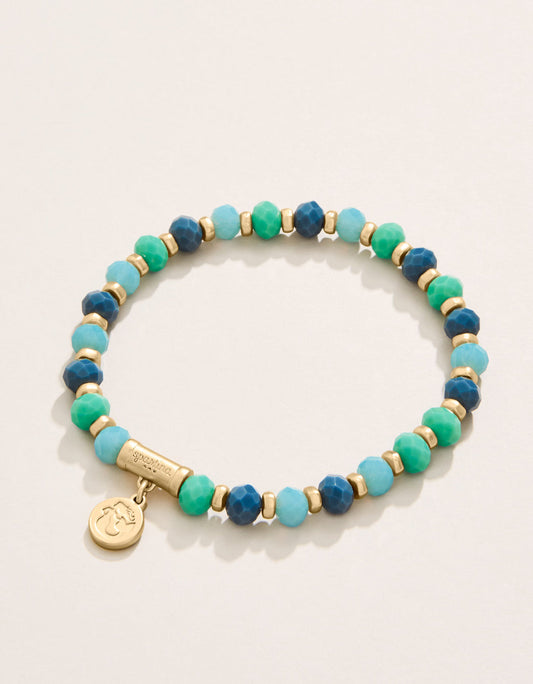 Spartina 449 Stretch Bracelet 6mm-Tropical Blue